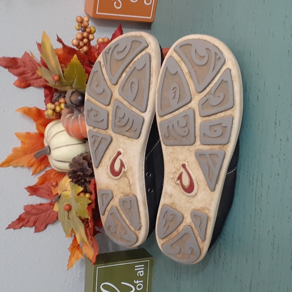 OLUKAI NOHEA MOKU BLACK MESH TWO TONE BOYS SZ 6 SNEAKERS - Picture 6 of 7